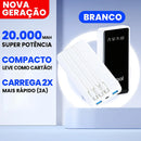 Carregador Portátil 20000mAh Design Único e Compacto Bateria de Grande Duração Para Aventuras ao Ar Livre e Emergências  Avence Atacado - ultimas UNIDADES 🔥