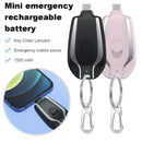 Mini Power Bank 1500mAh, Carregador Portátil Multifuncional em Formato de Chaveiro para iPhone, Carregador de Emergência Avence Atacado - ultimas UNIDADES 🔥
